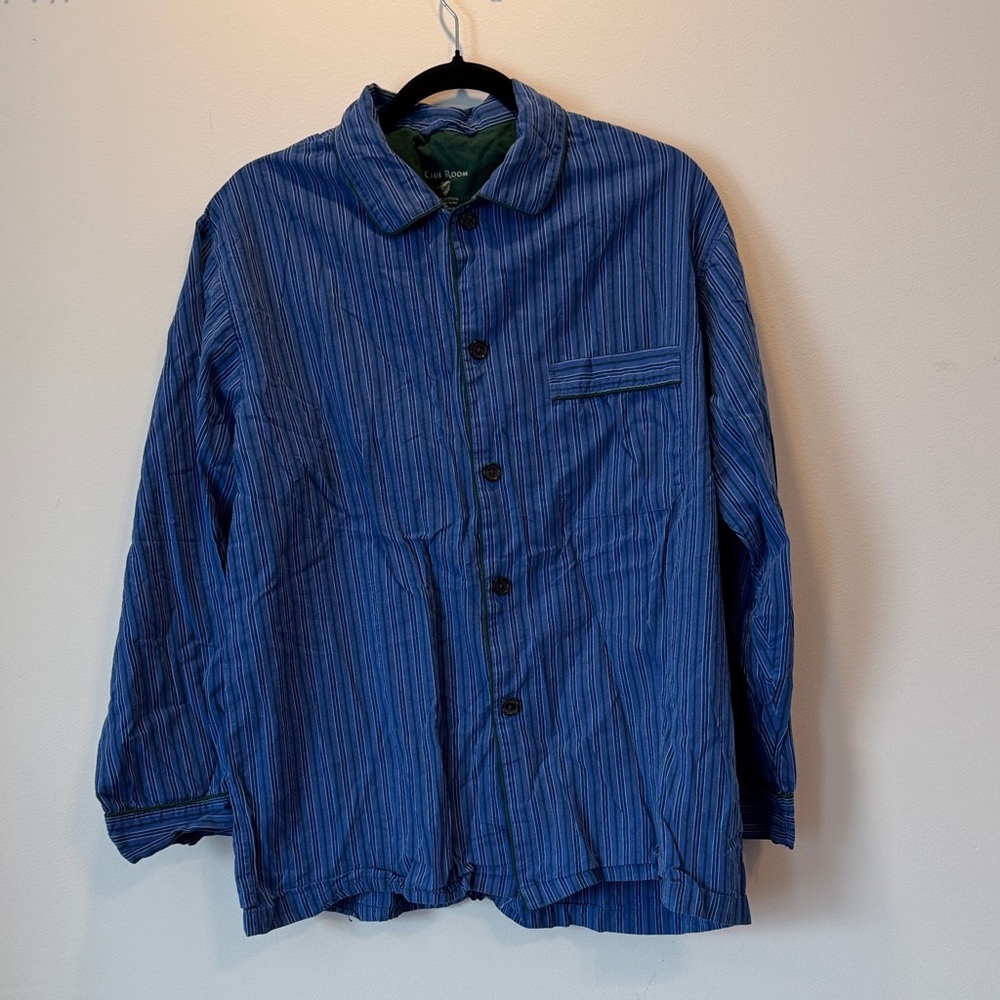 Club Room Men's Navy Striped Pajamas